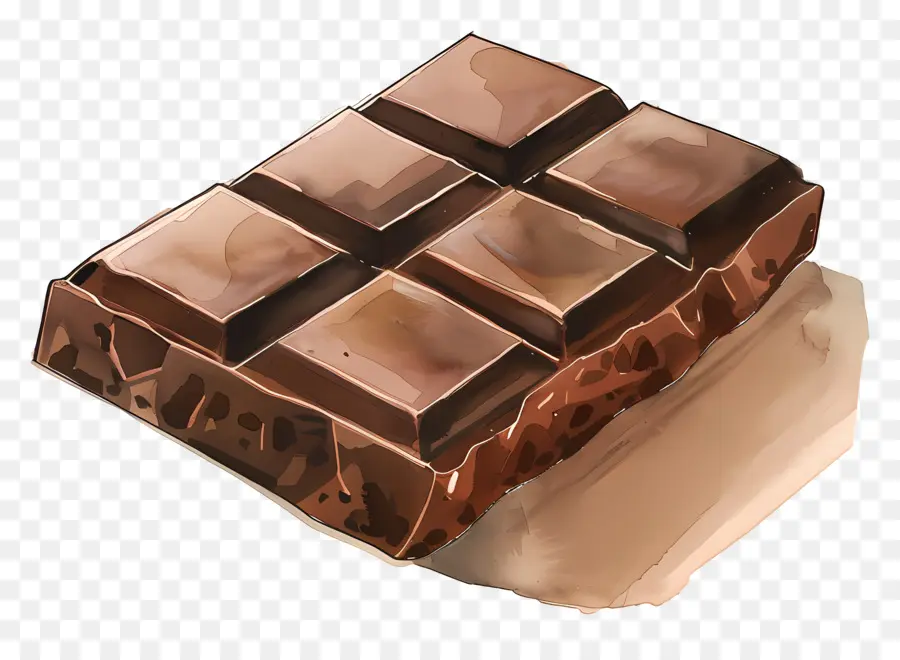 Barra De Chocolate，De Color Marrón PNG