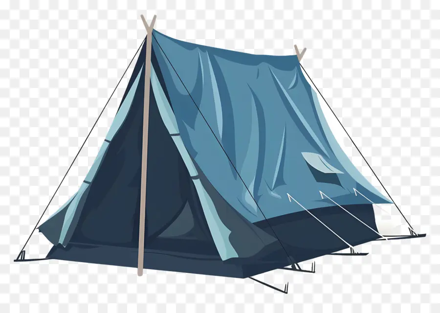 Tienda De Campamento，Carpa Azul PNG