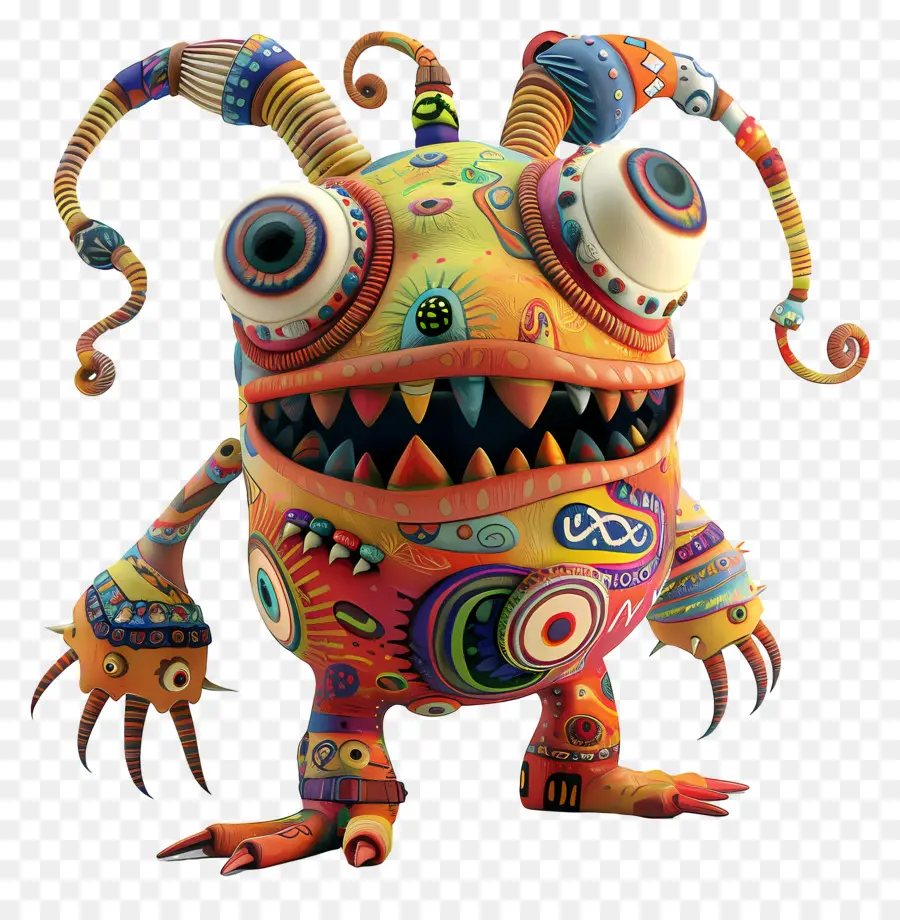 Monstruo，Colorido Monstruo PNG