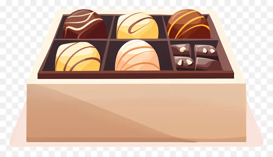 Caja De Chocolate，Chocolates PNG