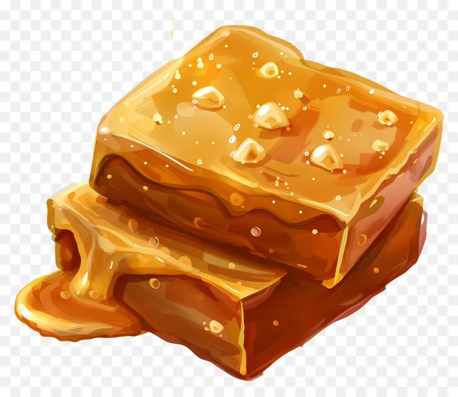 Caramelo De Toffee，Pintura A La Acuarela PNG