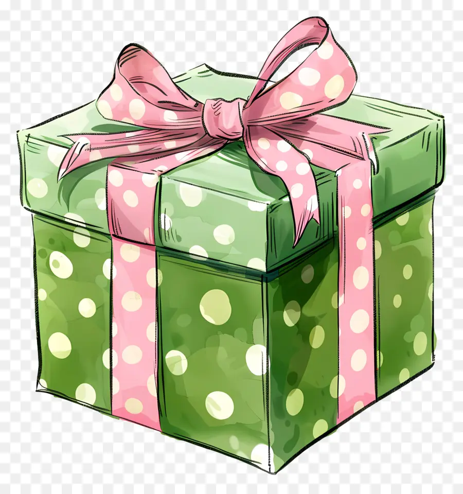 Caja De Regalo，La Caja Verde PNG