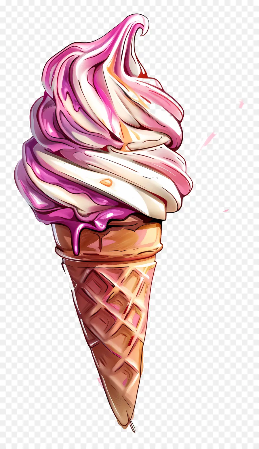 Helado，Helado De Fresa PNG