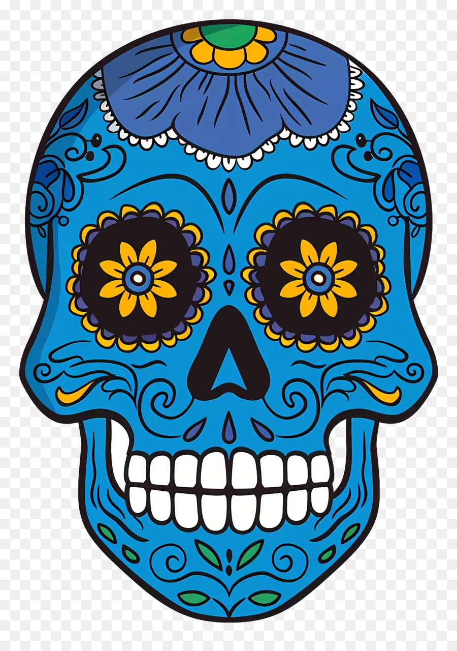 Mexicana De Cráneo，Azul Cráneo PNG