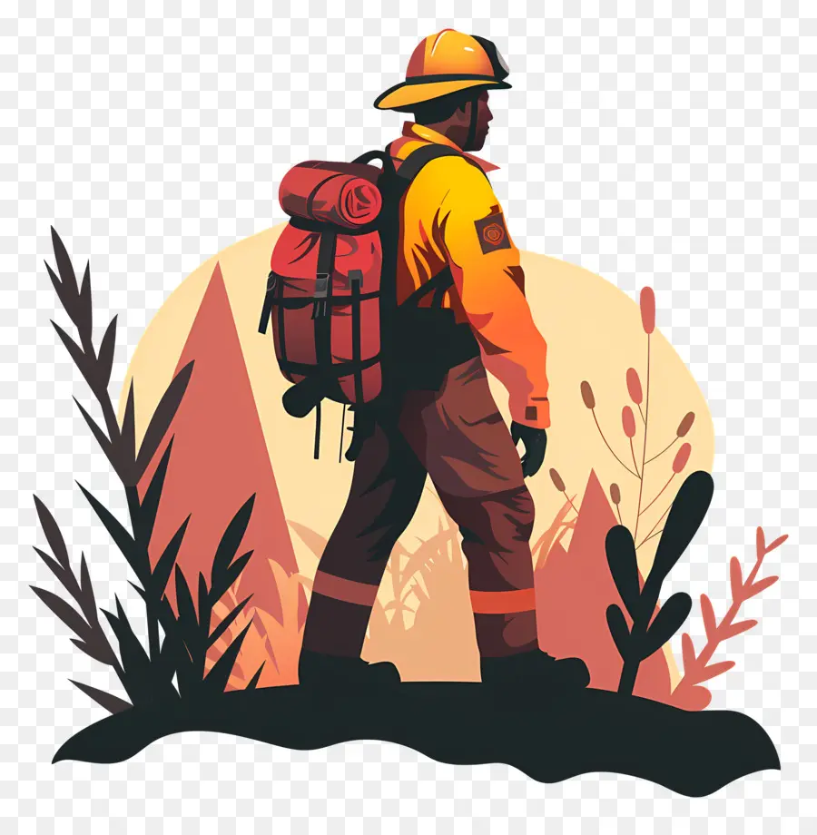 Bombero Forestal，Fireman PNG