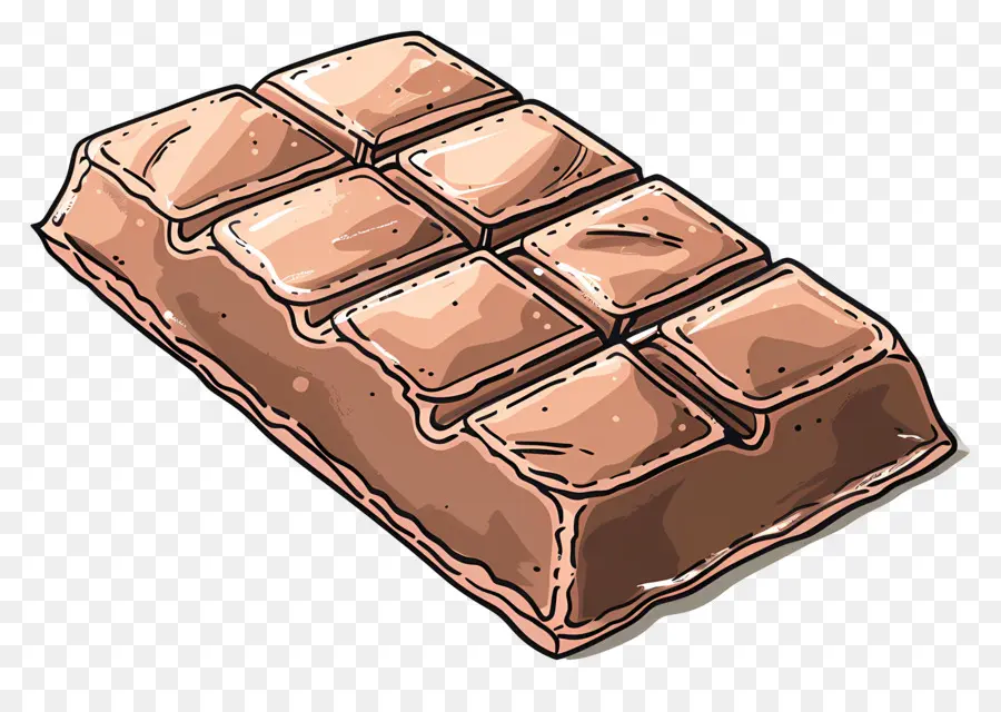 Barra De Chocolate，Dulce PNG