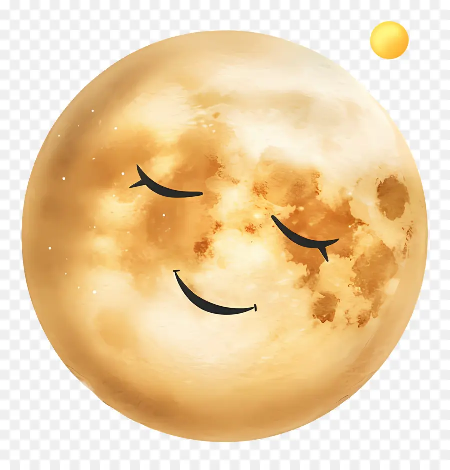 Emojis，Luna Sonriente PNG