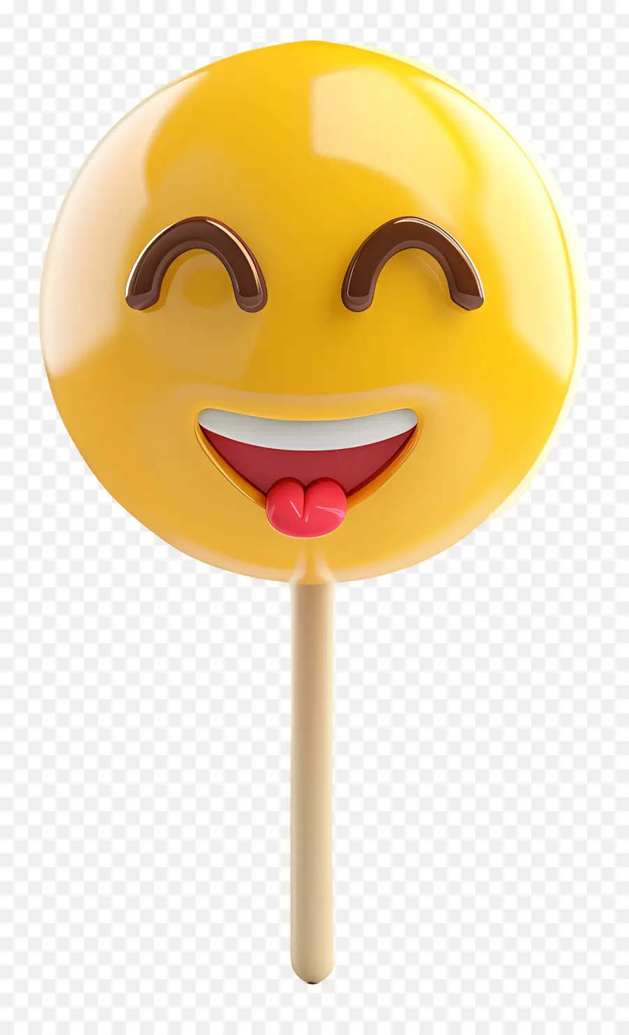 Emoji，Amarillo Lollipop PNG