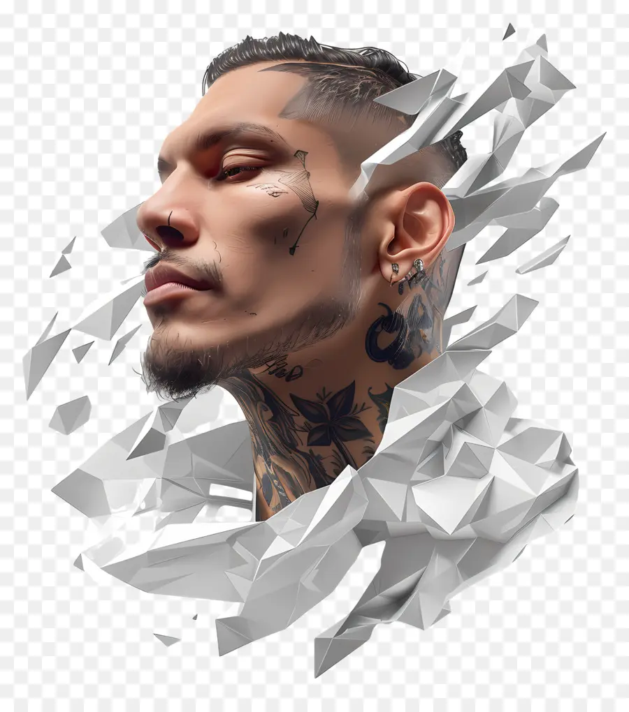 Paolo Guerrero，Tatuaje En La Cara PNG