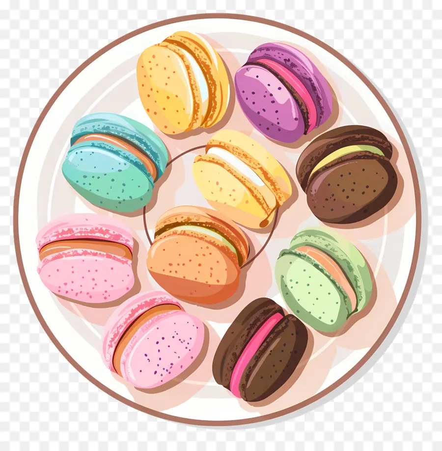 Macarons，Colores Pastel PNG