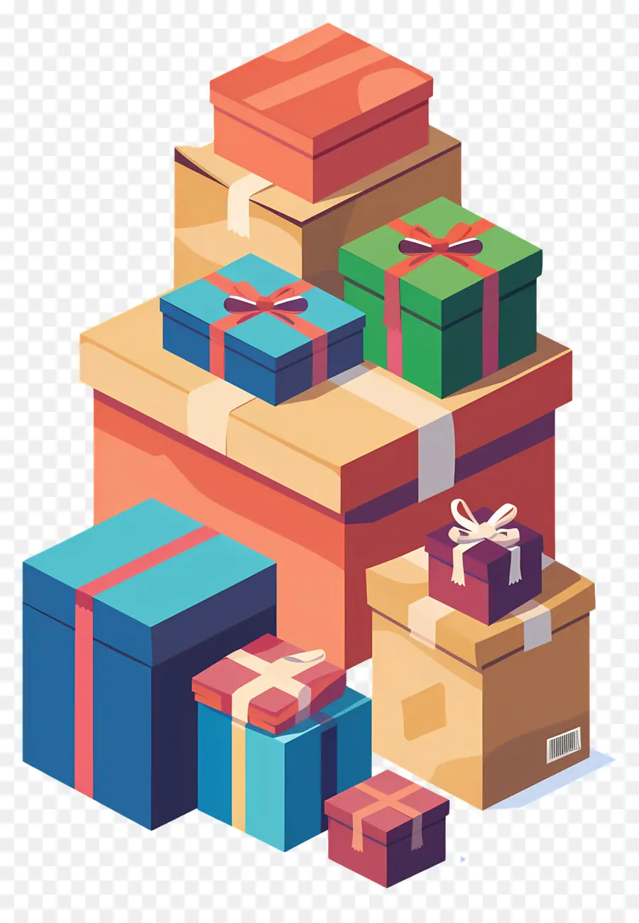 Cajas De Compras，Cajas De Regalo PNG