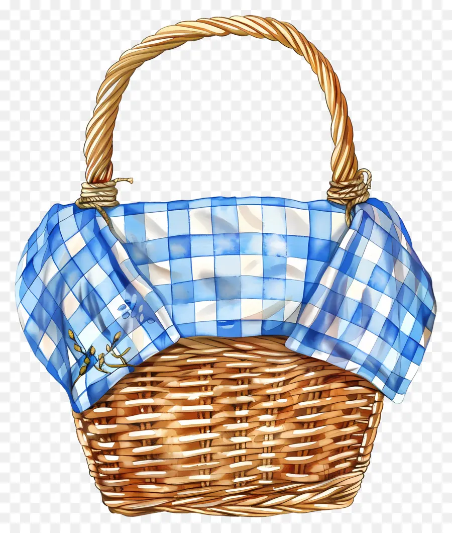 Cesta De Picnic，Canasta Tejida PNG