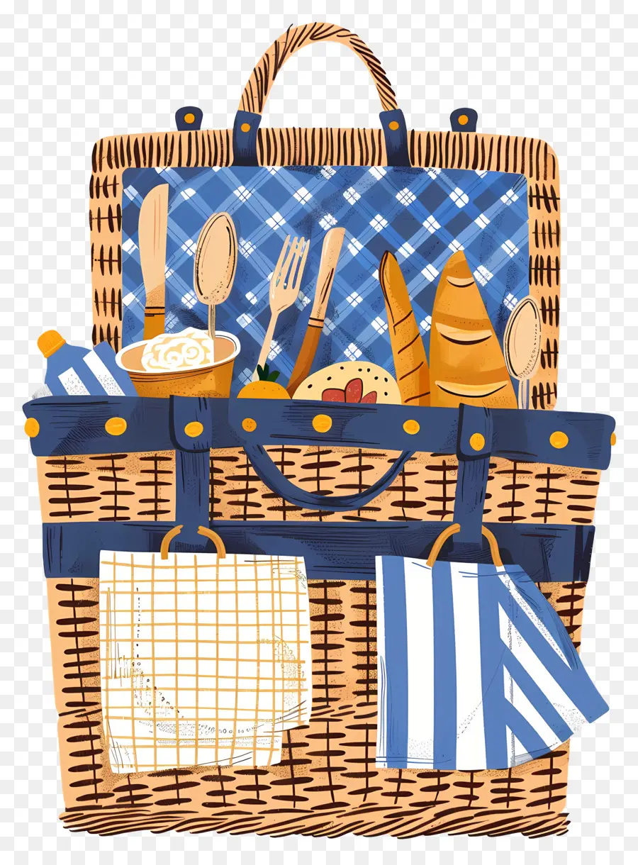 Cesta De Picnic，Bocadillos PNG