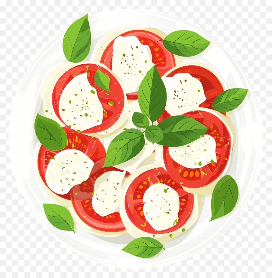 La Ensalada Caprese，Los Tomates PNG