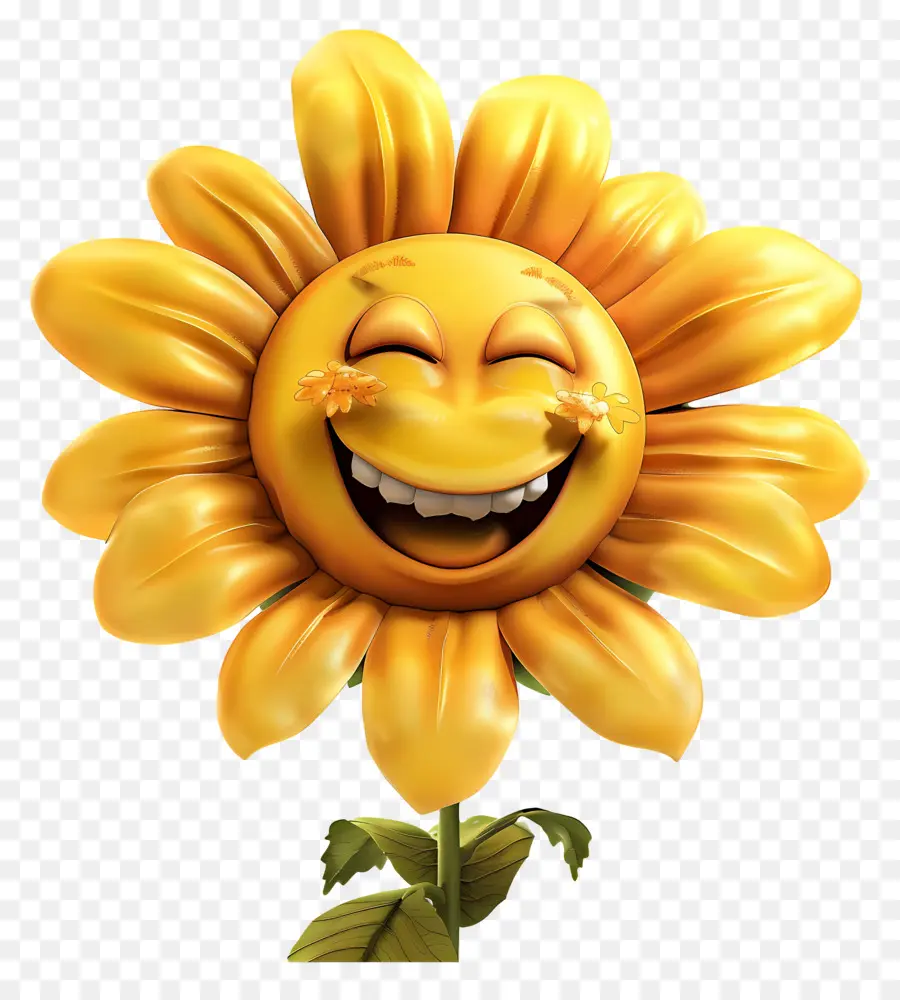 Flor，Flor Sonriente PNG