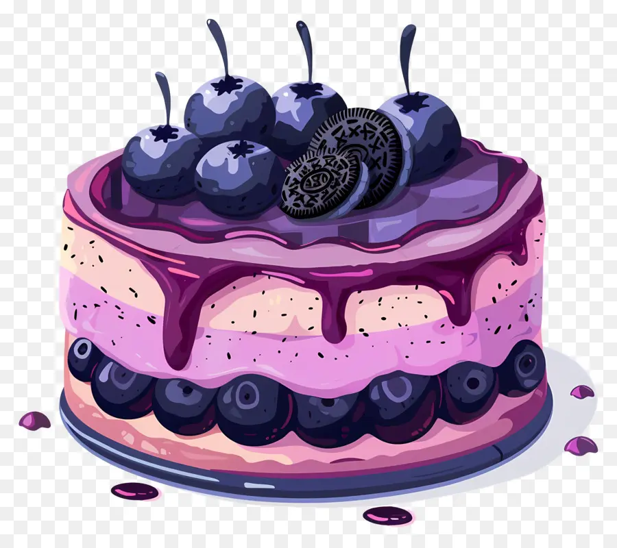 Pastel De Arándanos，Pastel De Chocolate PNG