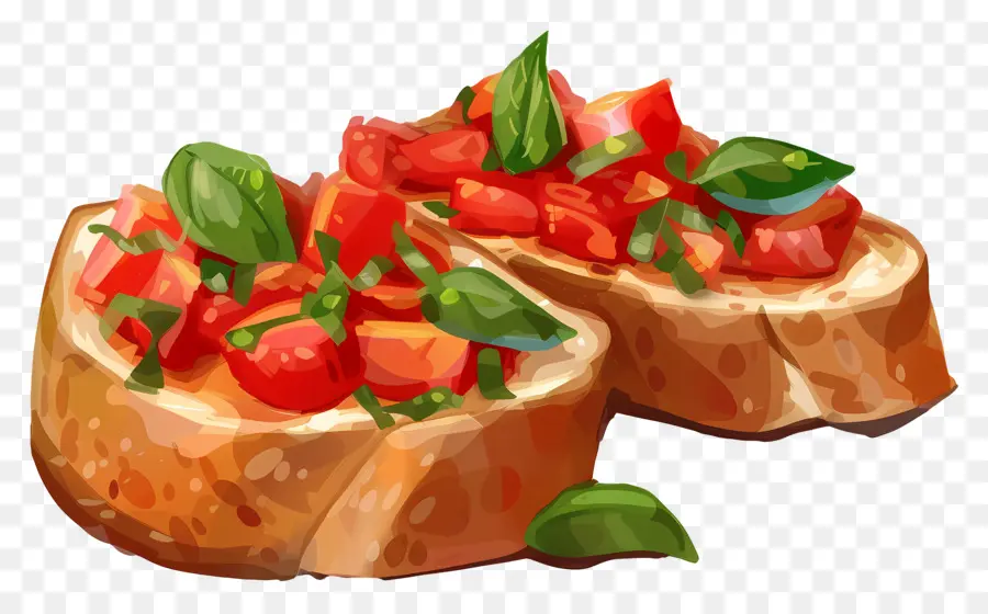 Bruschetta，Tostadas PNG