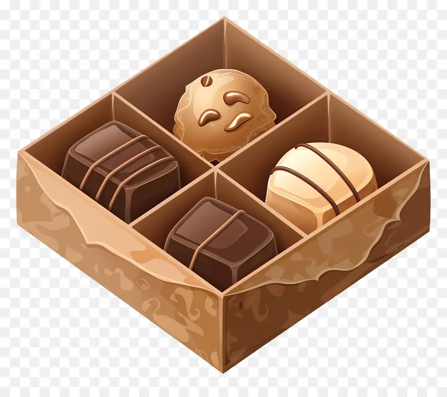 Caja De Chocolate，Chocolates PNG