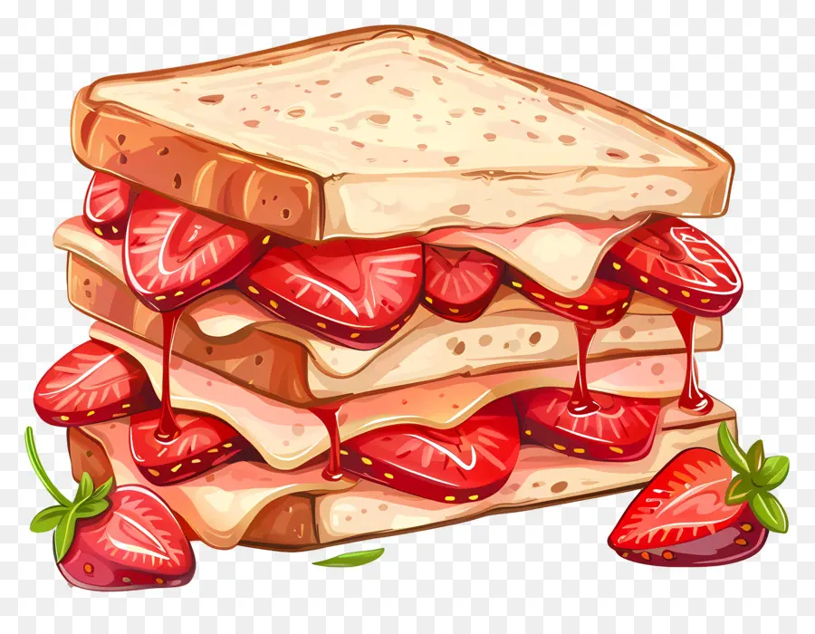 Fresa Sandwich，Strawberry Shortcake PNG