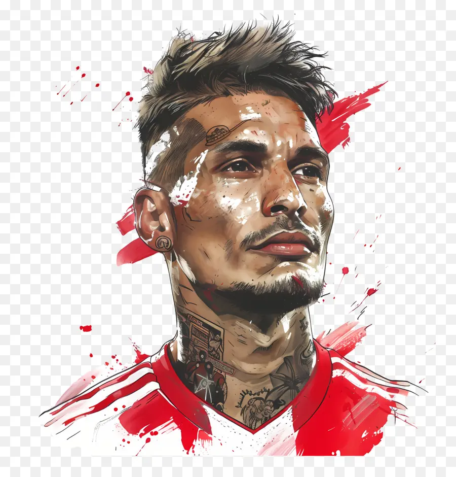 Paolo Guerrero，Jugador De Fútbol PNG