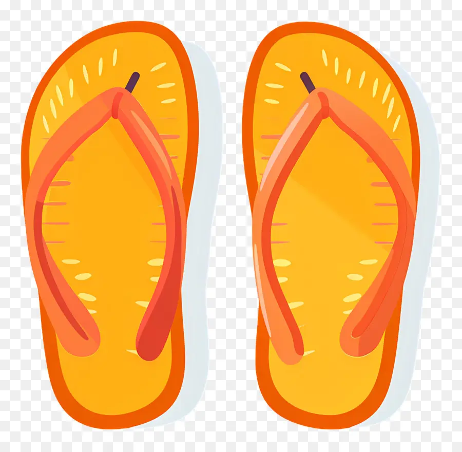 Flip Flops，Naranja PNG