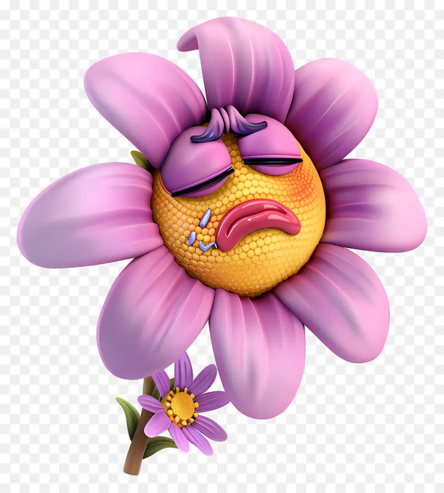 Flor，Triste Flor Morada PNG