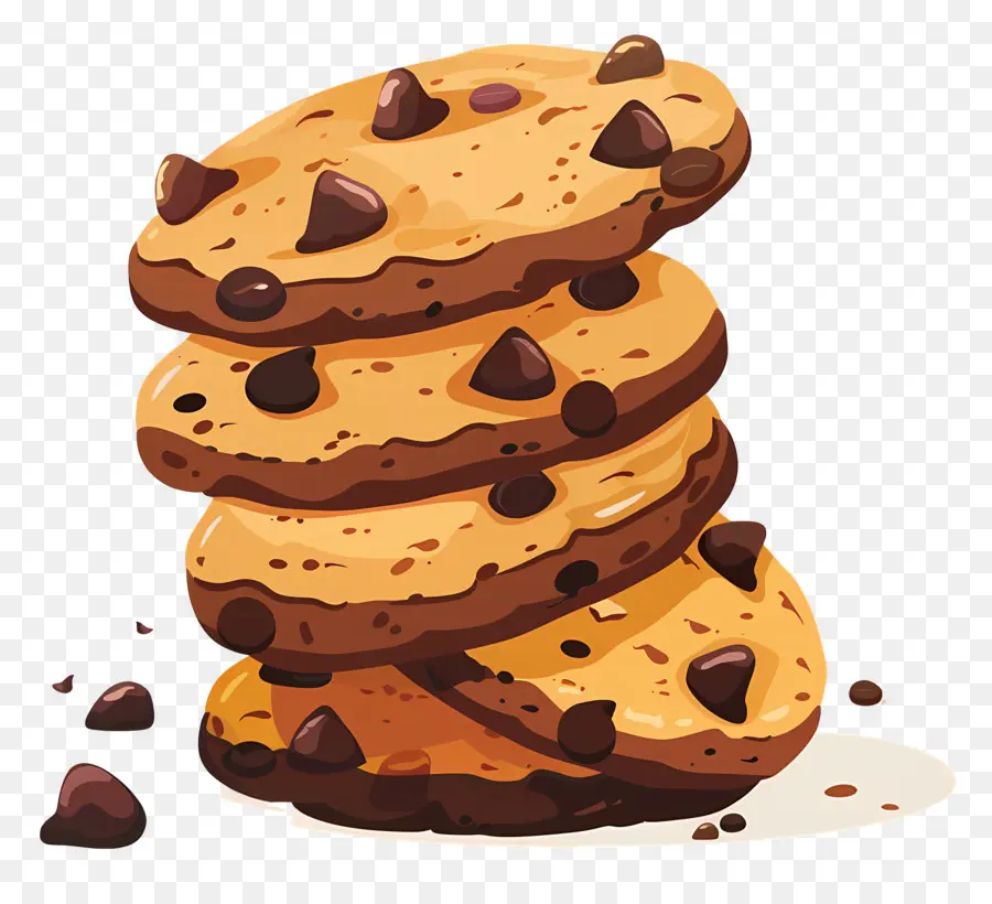 Las Cookies，Galletas Con Chispas De Chocolate PNG