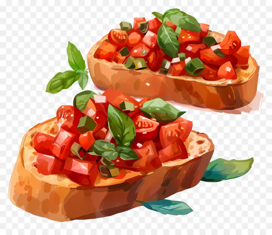 Bruschetta，Tostadas PNG