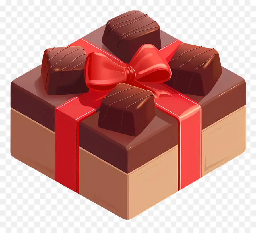 Caja De Chocolate，El Chocolate De La Caja De Regalo PNG