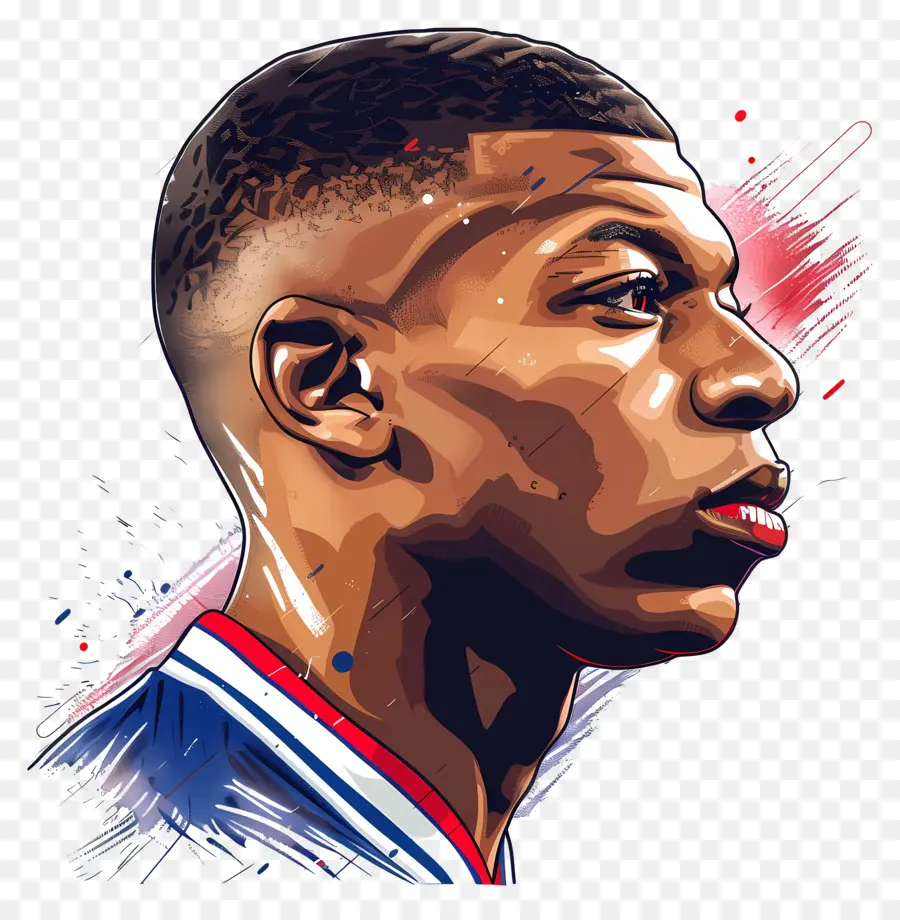 Kylian Mbappé，Retrato PNG