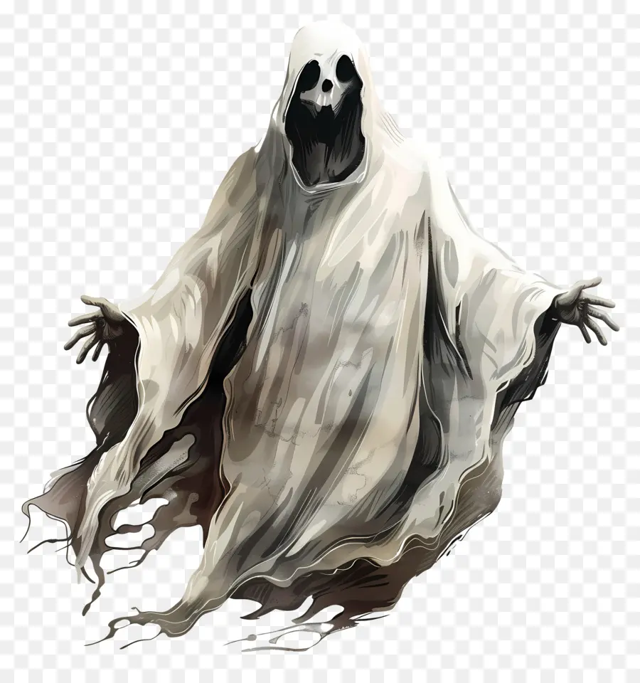 Fantasma，Túnica Blanca PNG