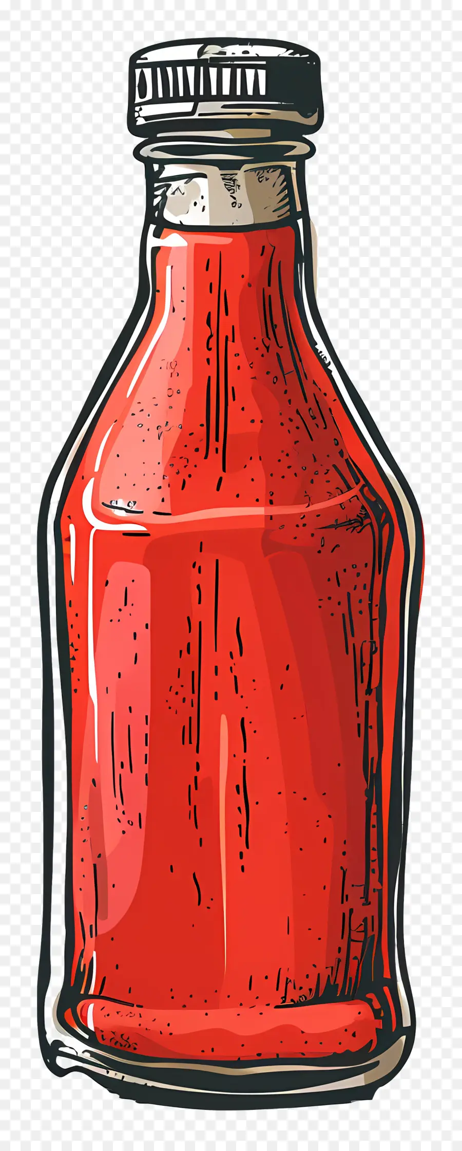 Botella De Ketchup，Botella De Vidrio PNG