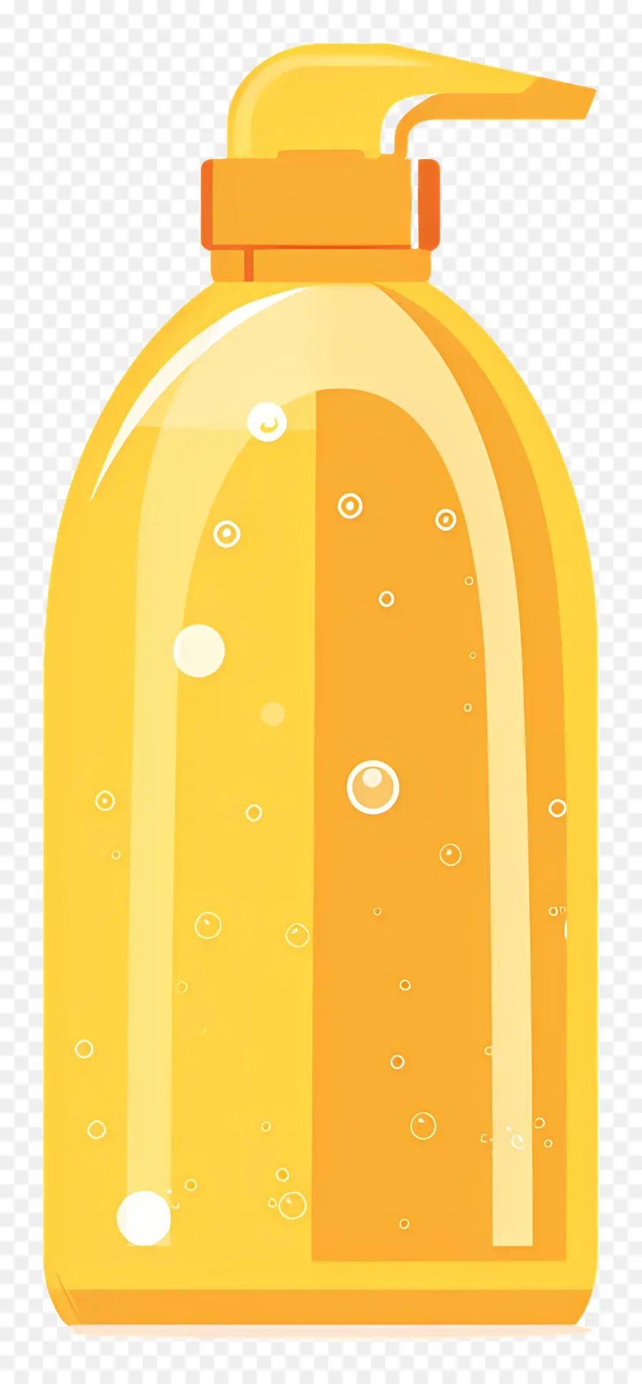 Botella De Champú，Recipiente De Plástico Amarillo PNG