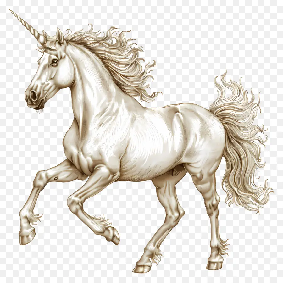 Unicornio，Blanco PNG