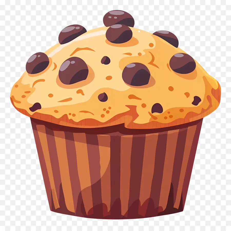 Mollete，Muffin De Chispas De Chocolate PNG