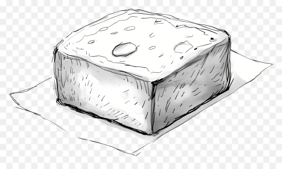 Budín De Pan，Bloque De Tofu PNG