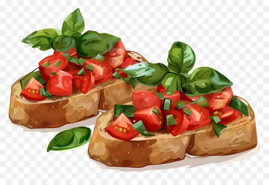 Bruschetta，Pan Tostado PNG