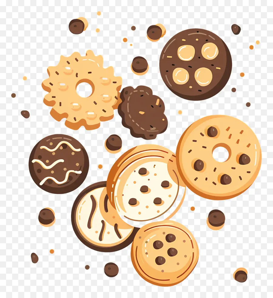 Las Cookies，Galletas Con Chispas De Chocolate PNG