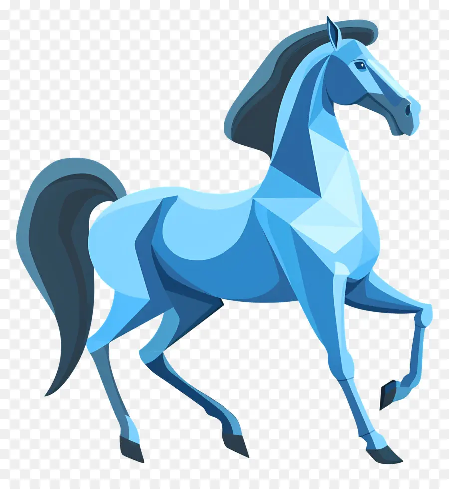 Caballo，Azul Caballo PNG