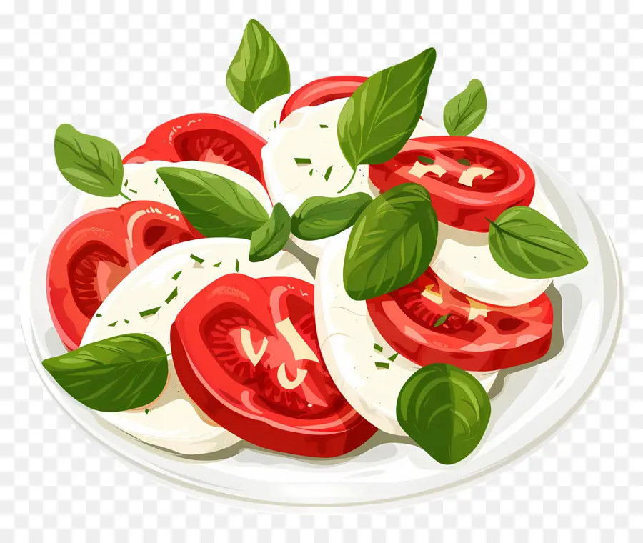 La Ensalada Caprese，Rodajas De Tomate PNG