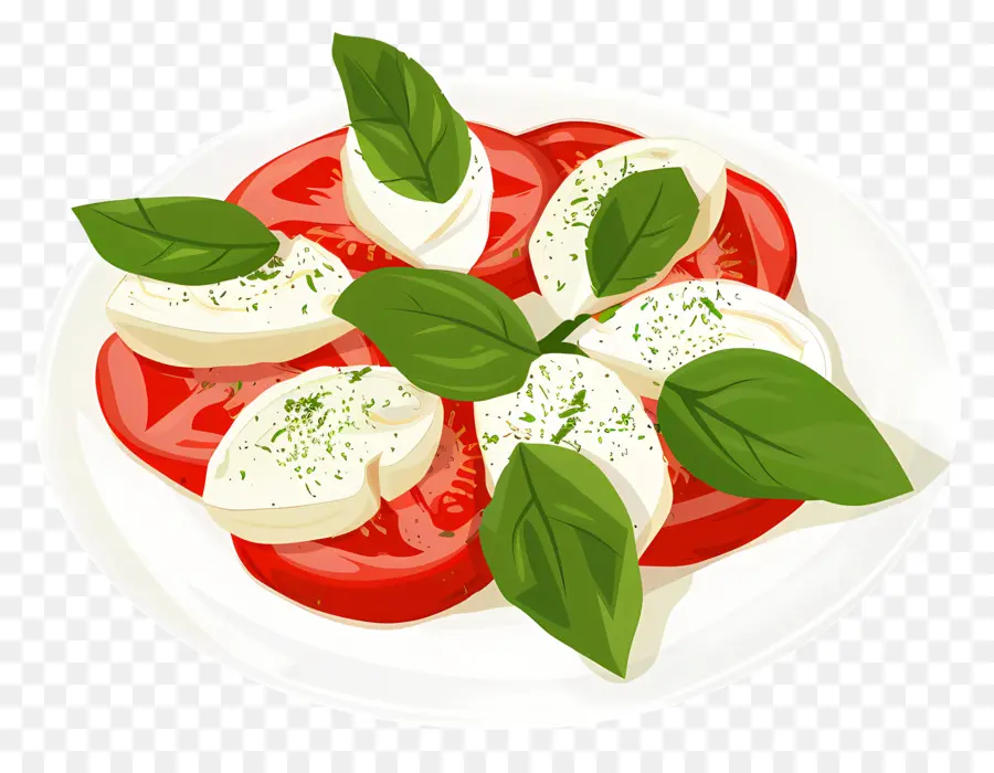 La Ensalada Caprese，Queso Mozzarella PNG