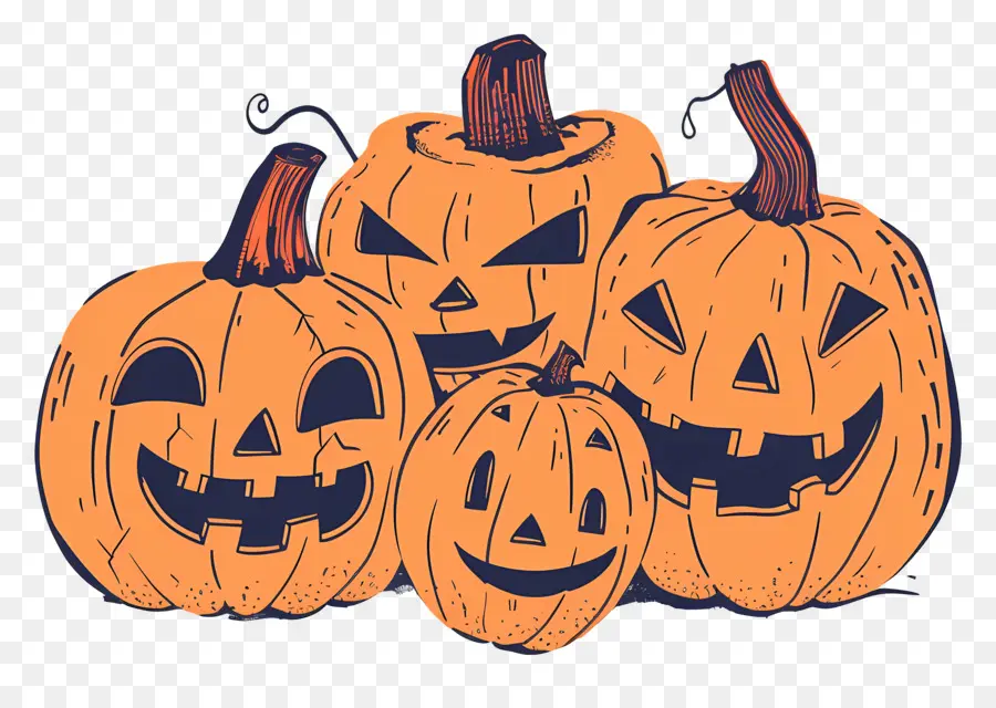 Calabazas De Halloween，Jack O Lantern PNG