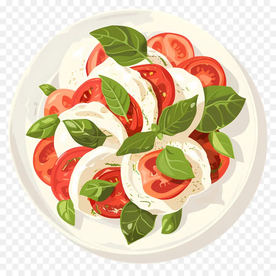 Ensalada Capresse，Ensalada De Tomate Y Mozzarella PNG