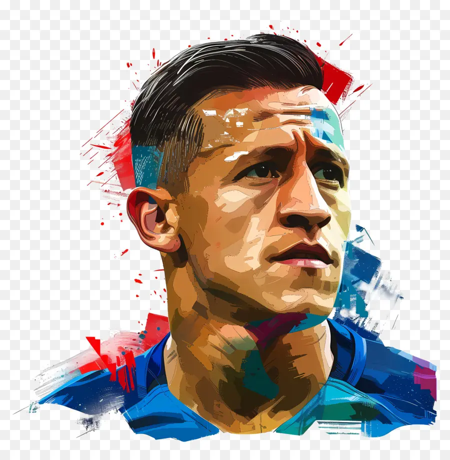 Alexis Sánchez，Arte Digital PNG