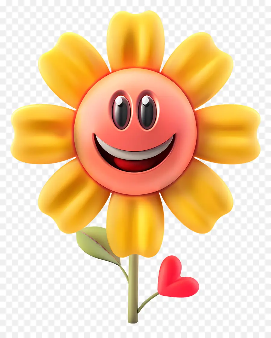 Flor，Flor Sonriente PNG