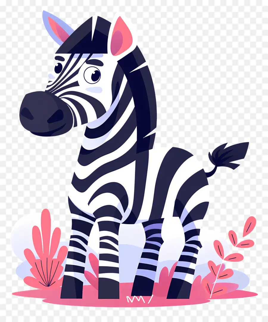 Dibujos Animados De Zebra，La Hierba PNG