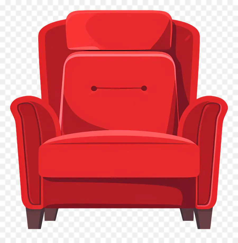 Sillón，Sillón De Cuero Rojo PNG