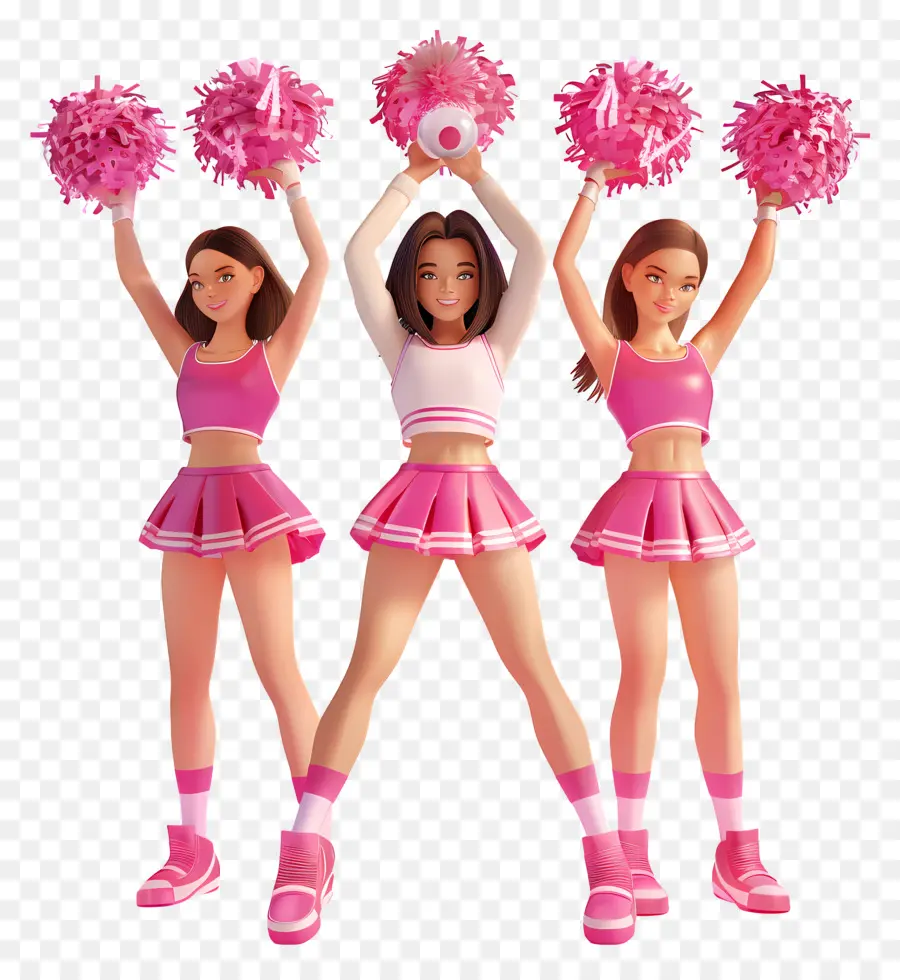 Porristas，Uniformes Rosas PNG