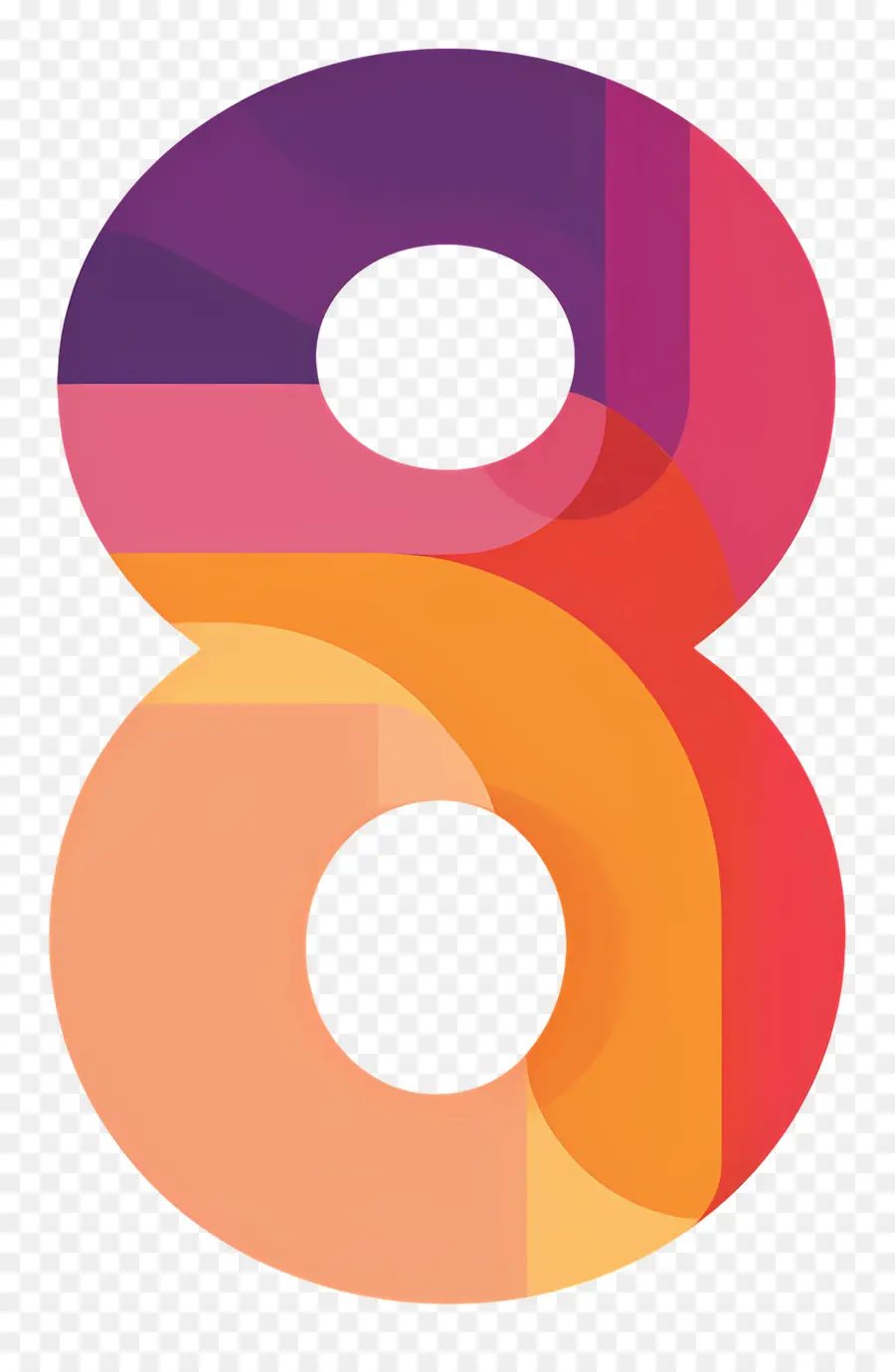 Número 8，Las Formas Abstractas PNG