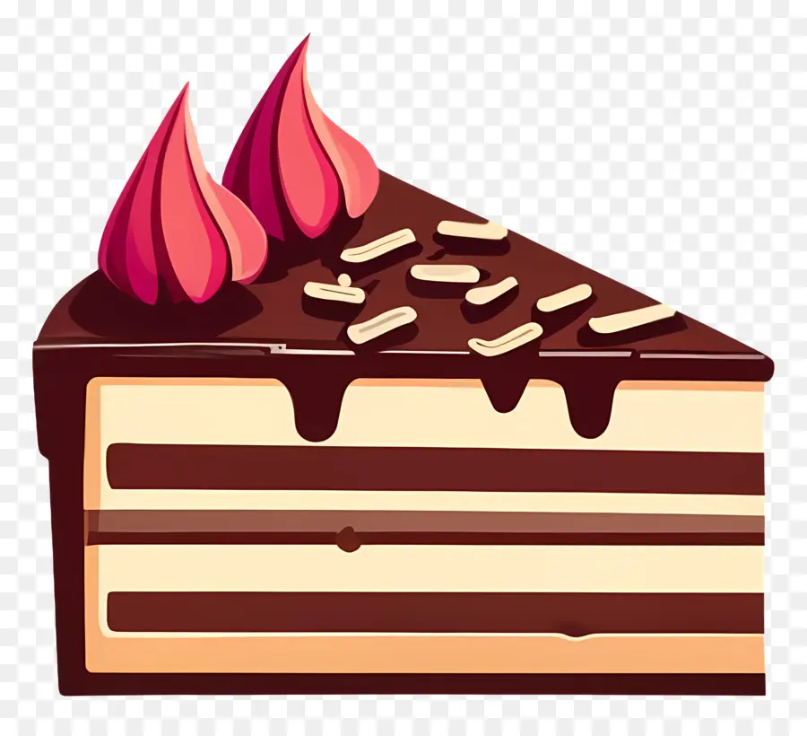 Pastel De Chocolate，De Postre PNG